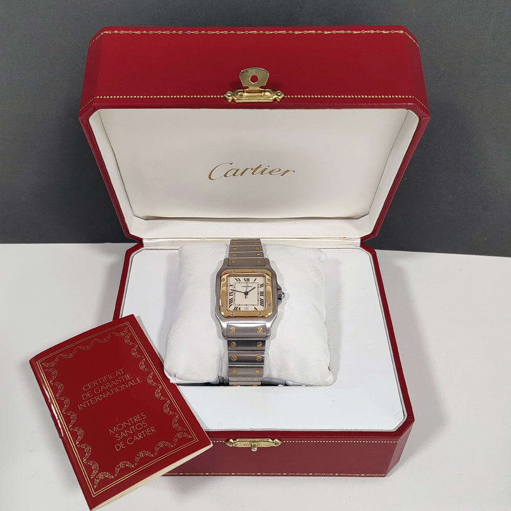 Pre-Owned Cartier Santos 1566 1995 Galbée Watch