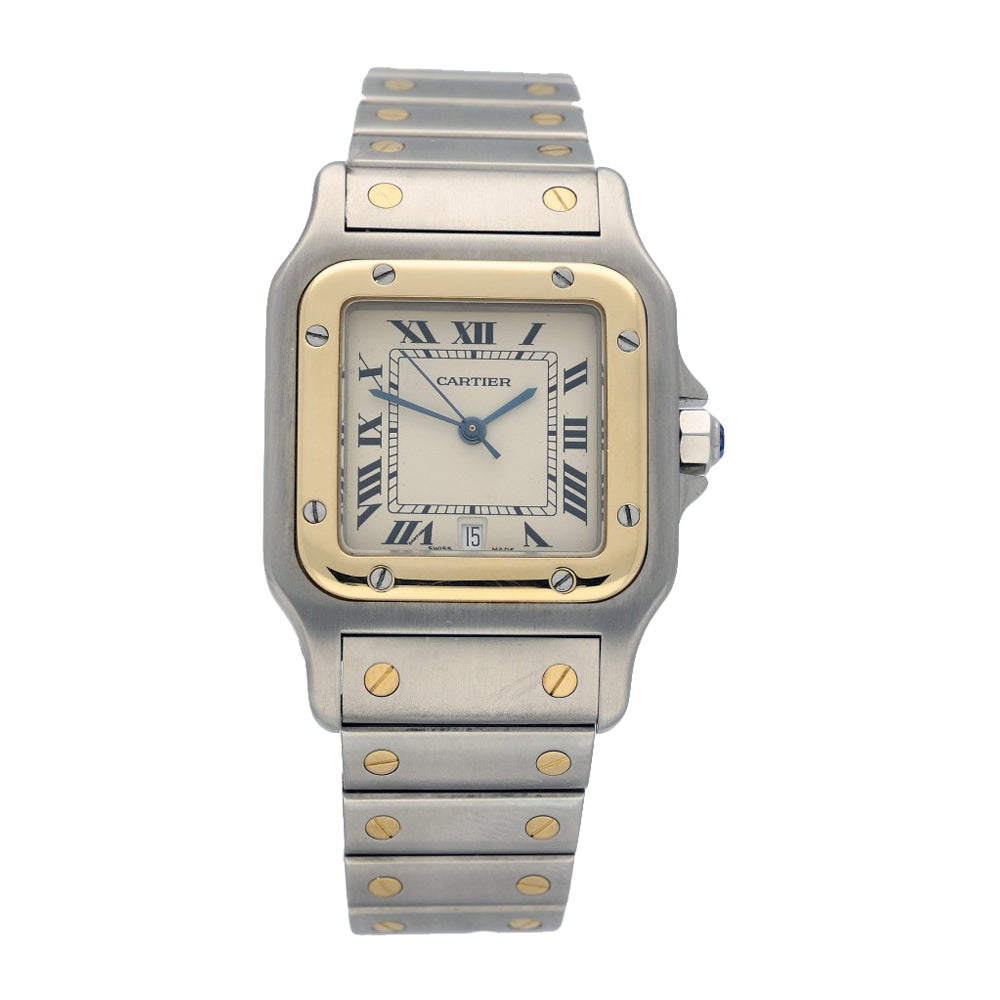 Pre-Owned Cartier Santos 1566 1995 Galbée Watch