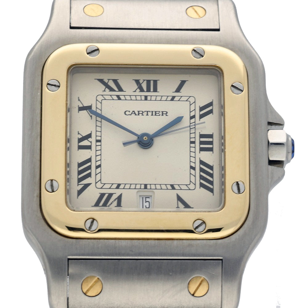 Pre-Owned Cartier Santos 1566 1995 Galbée Watch