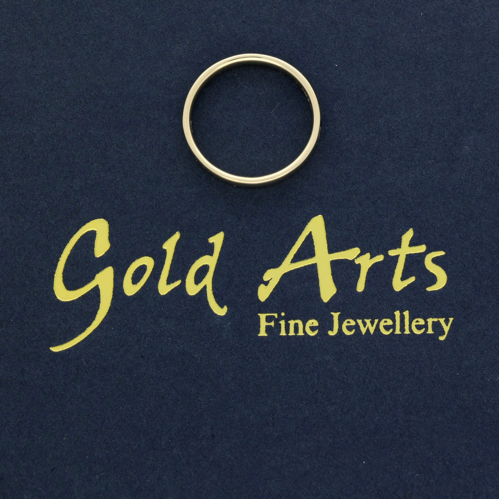 9ct Yellow Gold Sapphire and Diamond Channel Set Half Eternity Ring