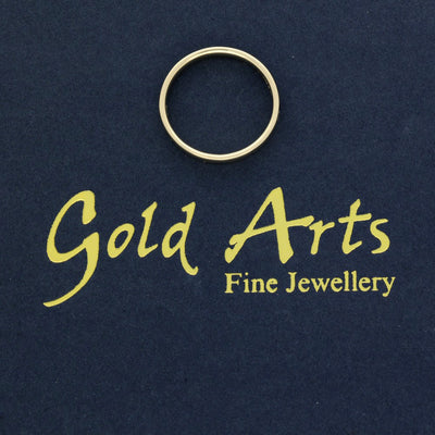 9ct Yellow Gold Sapphire and Diamond Channel Set Half Eternity Ring