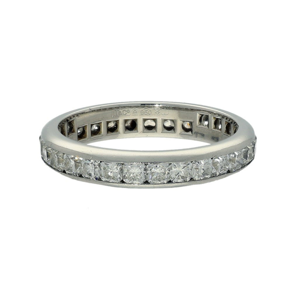 Pre-loved Platinum Tiffany & Co Lucida Diamond Full Eternity Ring