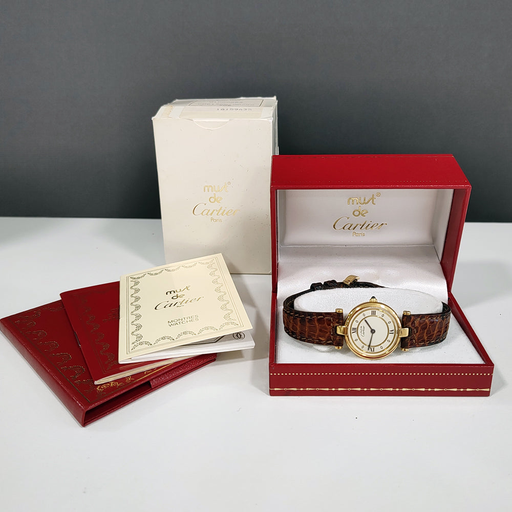 Pre-owned Must de Cartier Vendome 881002 Watch – GoldArts