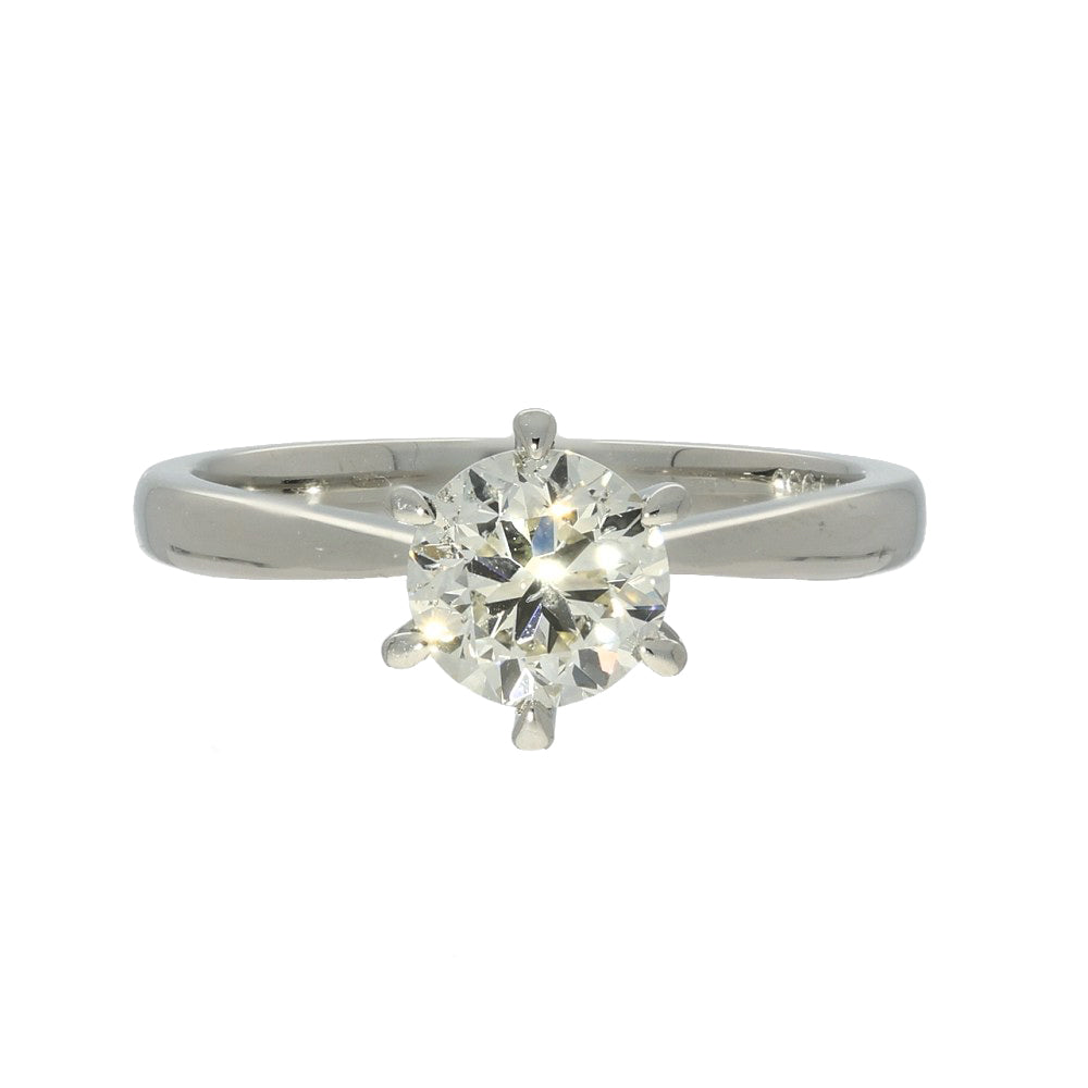 Pre-owned Platinum 0.92ct Diamond Solitaire Ring