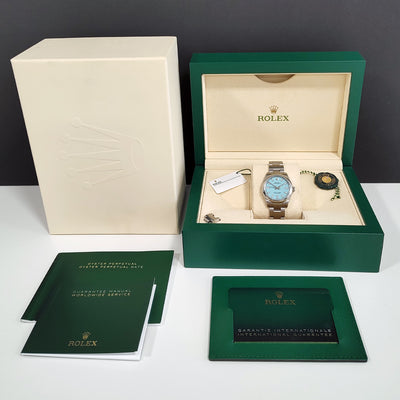 Preowned Rolex Oyster Perpetual "Tiffany" 277200 2024 Watch