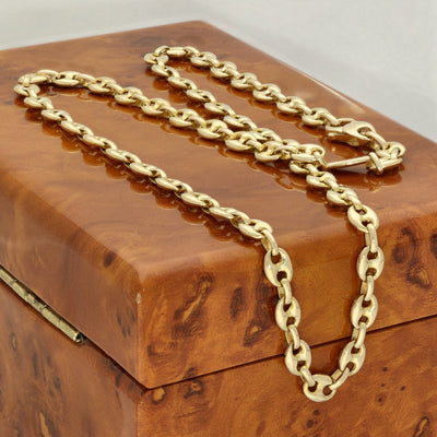 Pre-owned Solid 14ct Yellow Gold 20" Anchor Link Chain 30g