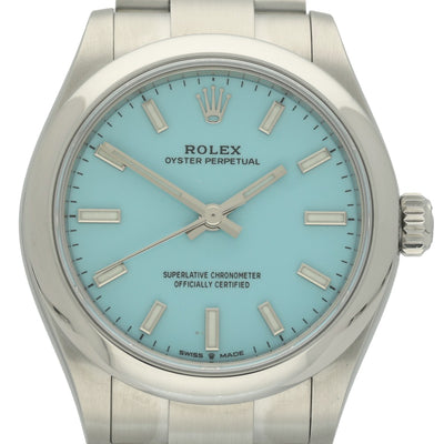 Preowned Ladies Rolex Oyster Perpetual 31mm "Tiffany" 277200 2022 Watch