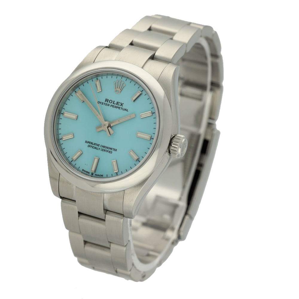 Preowned Ladies Rolex Oyster Perpetual 31mm "Tiffany" 277200 2022 Watch