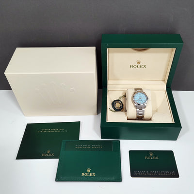 Preowned Ladies Rolex Oyster Perpetual 31mm "Tiffany" 277200 2022 Watch