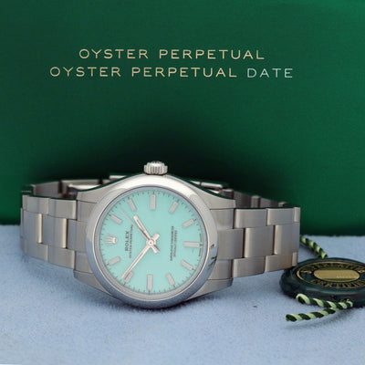 Preowned Ladies Rolex Oyster Perpetual 31mm "Tiffany" 277200 2022 Watch