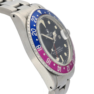 Preowned Rolex GMT Master 1675 1973 "Fuchsia" Watch