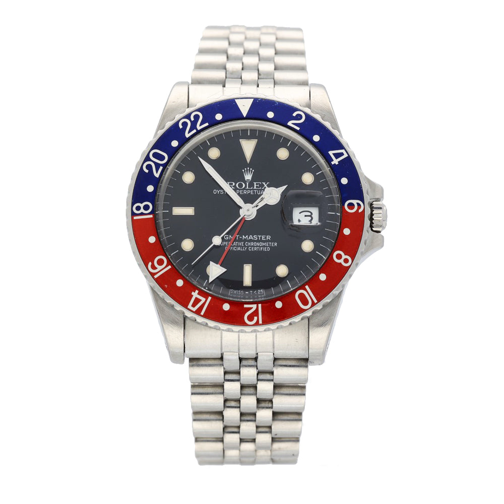 Preowned Rolex GMT Master 16750 1989 "Pepsi" Watch