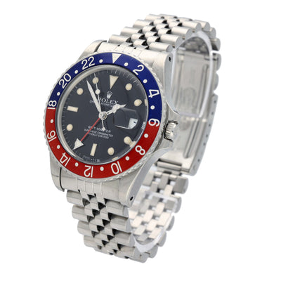 Preowned Rolex GMT Master 16750 1989 "Pepsi" Watch