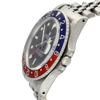 Preowned Rolex GMT Master 16750 1989 "Pepsi" Watch