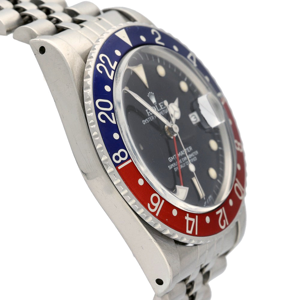 Preowned Rolex GMT Master 16750 1989 "Pepsi" Watch