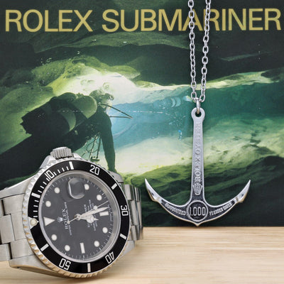 Pre-owned Rolex Submariner 16610 Date Stainless Steel Automatic Bracelet Watch 1993