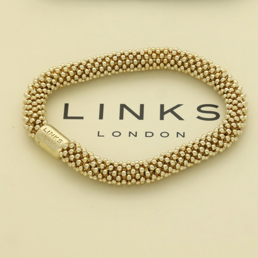 Pre-loved Links of London Yellow Gold Vermeil Effervescence Star Bracelet