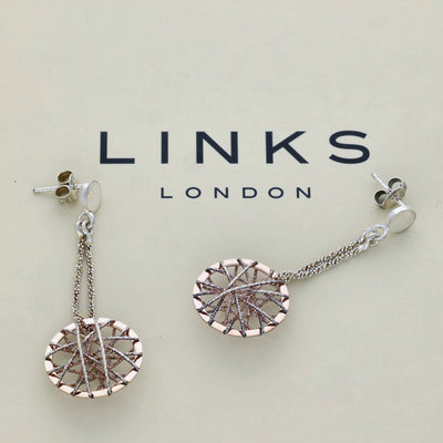 Pre-loved Links of London Silver Dream Catcher Drop Earrings