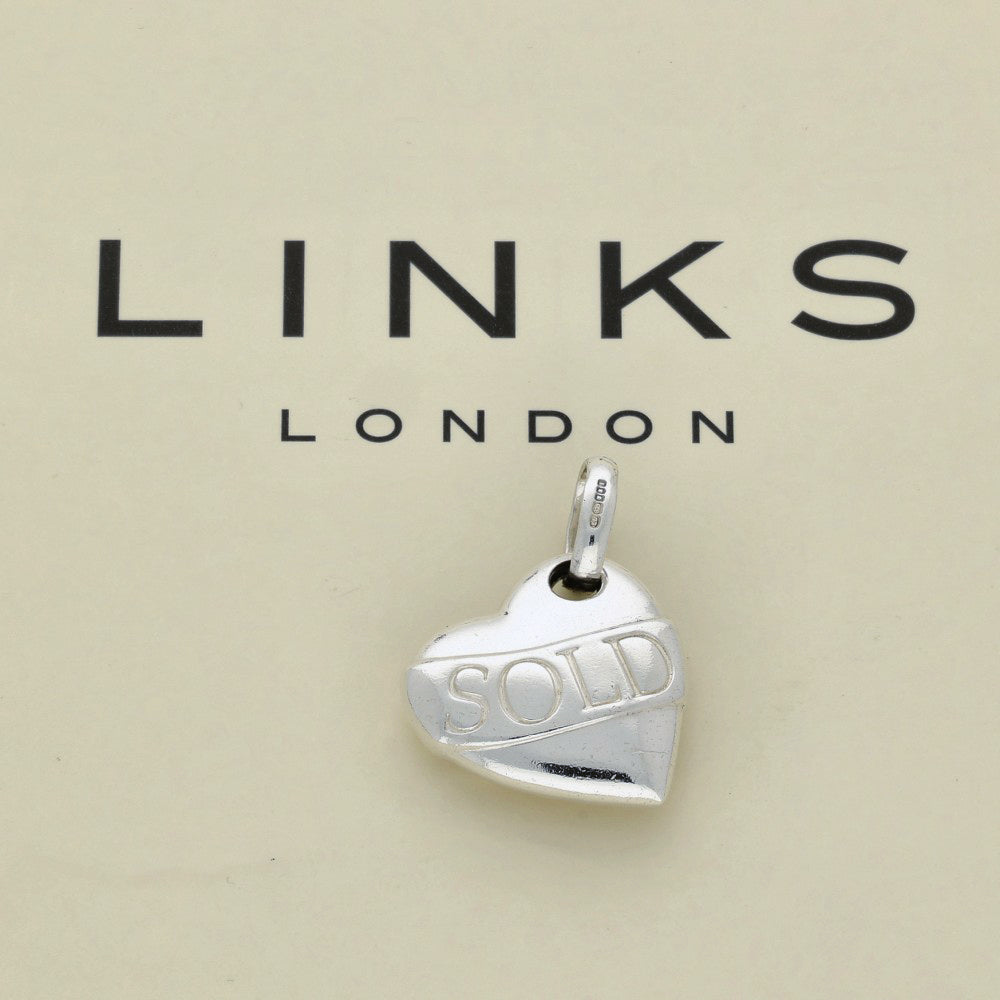 Pre-loved Links of London Silver SOLD Love Heart Charm