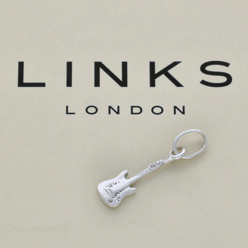 Pre-loved Links of London Silver Guitar Charm