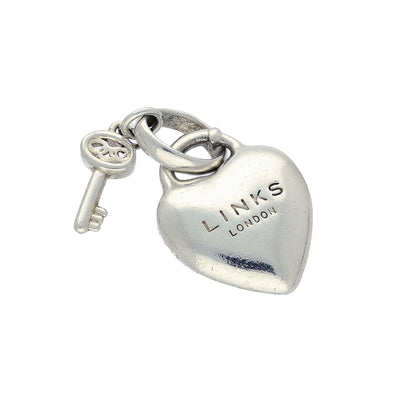 Pre-loved Links of London Silver "The Key To My Heart" Charm 5030.1830