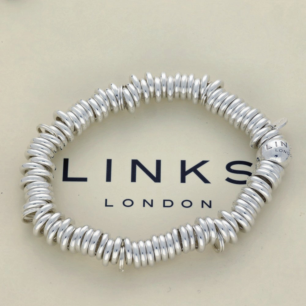 Pre-loved Links of London Silver Medium Sweetie Bracelet, 5010.1010 #2