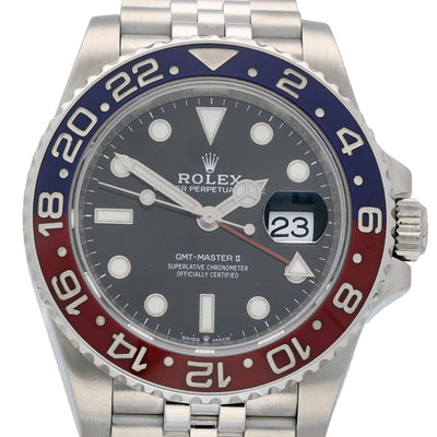 Pre-owned Rolex GMT Master ii "Pepsi" 126710BLRO 2021 Watch