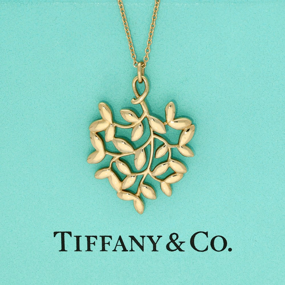 Pre-loved 18ct Yellow Gold Tiffany & Co Paloma Picasso Olive Leaf Pendant