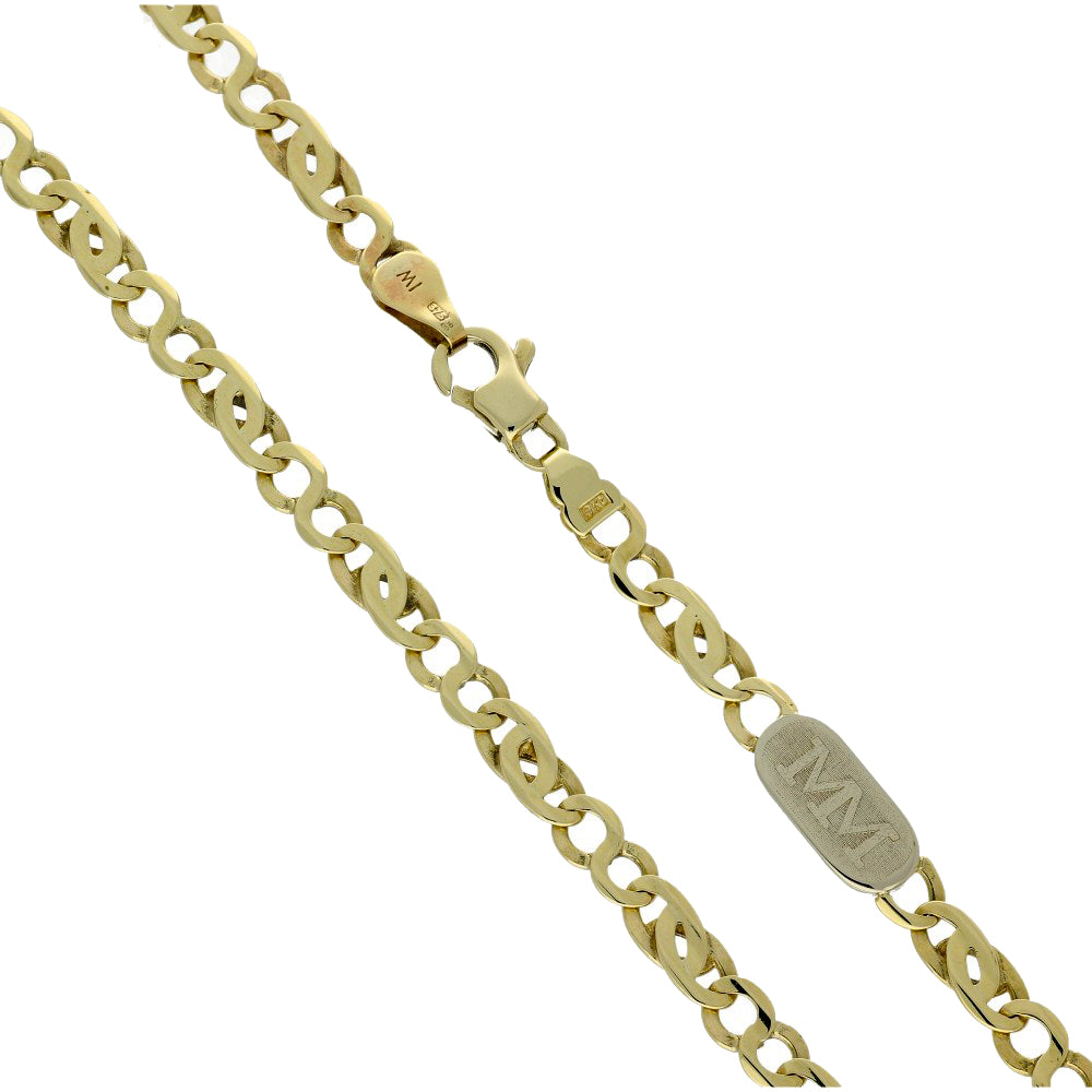 Pre-owned Millennium Hallmark 9ct Yellow Gold 19" Infinity & Anchor Chain 13.5g