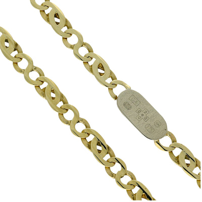 Pre-owned Millennium Hallmark 9ct Yellow Gold 19" Infinity & Anchor Chain 13.5g