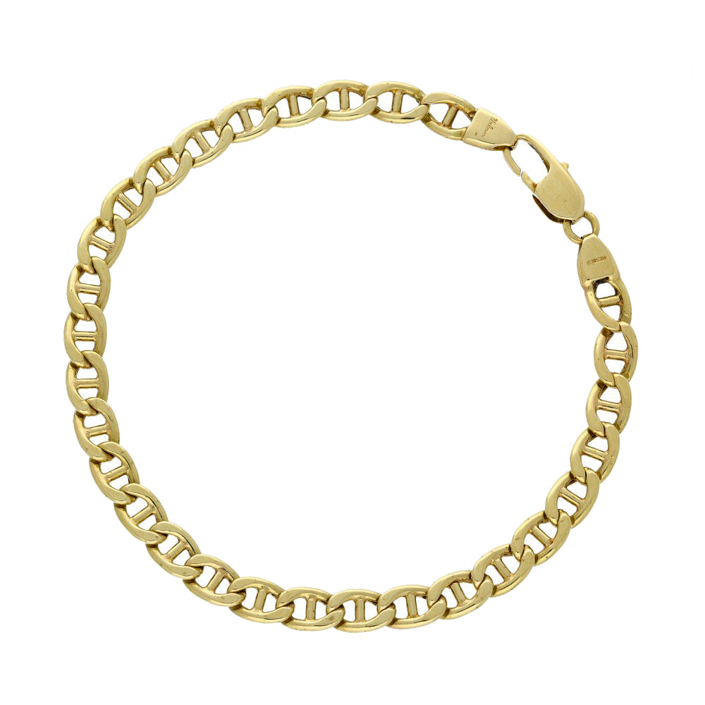 18ct Yellow Gold Anchor Link Bracelet 9g