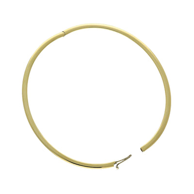 Pre-loved 9ct Yellow Gold Plain Slim Oval Bangle Bracelet
