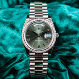 Pre-Owned Rolex Day-Date 18ct 40mm "Olive" 228349RBR 2024 Watch