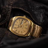Pre-Owned Vintage Omega Seamaster 166.0213 Gold-Plated TV Dial Watch