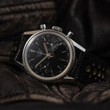 Pre-Owned Vintage Heuer Carrera 3647NT Black Dial 36mm circa 1963–1969 Watch