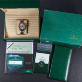 Pre-Owned Rolex White Gold Diamond Dial Day-Date 118209 2002 Watch