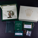 Pre-Owned Rolex Datejust 31 Champagne Floral Motif Dial 178343 2011 Watch