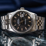 Pre-Owned Rolex Datejust "Pie Pan" 1601 1981 Watch