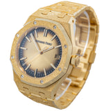 Pre-owned Audemars Piguet Royal Oak 15550BA.GG.1356BA.01 "Frosted Gold" Watch