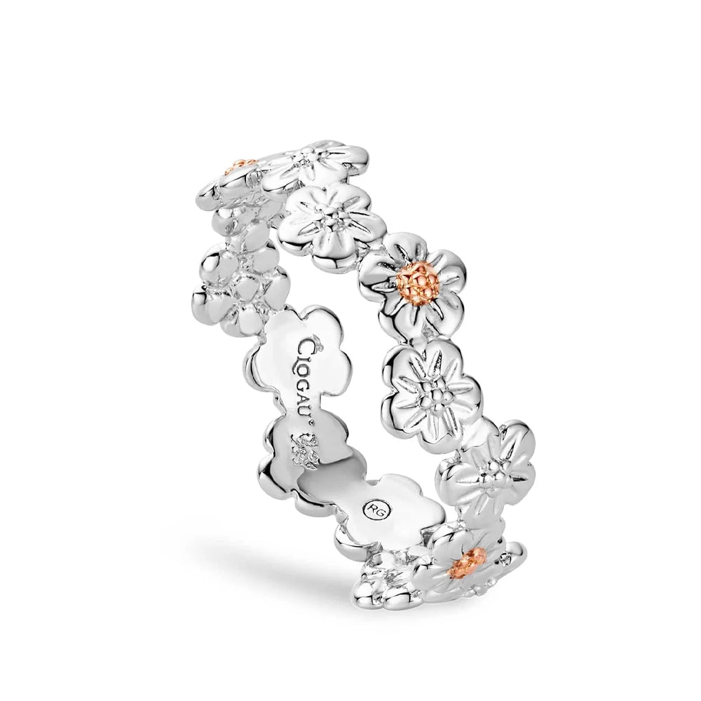 Clogau Nature's Wonder Sterling Silver Forget-Me-Not Ring 3SFMN0748