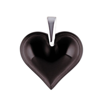 Lalique Amoureuse Beaucoup - Small Heart Pendant - Black 6653400