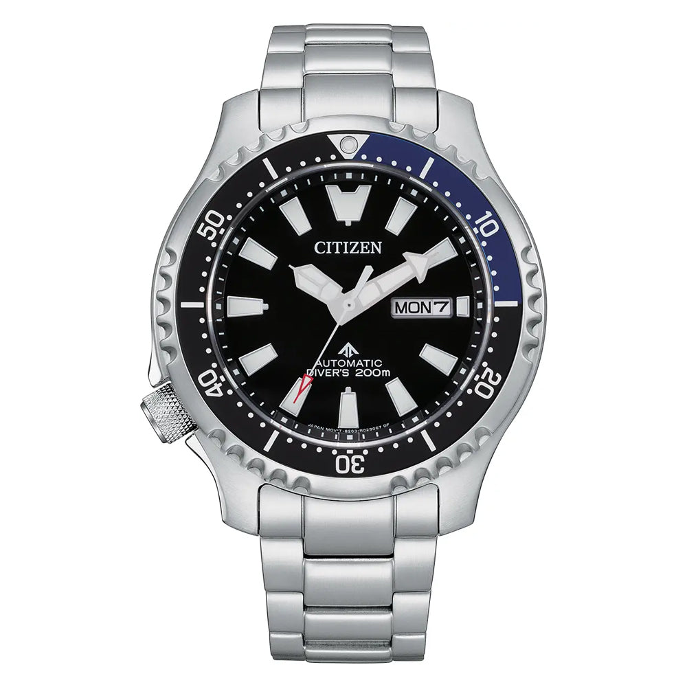 Men's Citizen Promaster Diver Automatic Black Dial, Steel Watch, NY0159-57E