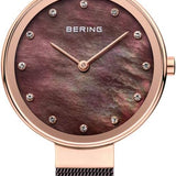 Bering Classic 34mm 2 Tone Stainless Steel Quartz Bracelet Watch 12034-265