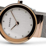 Bering Classic 26mm Stainless Steel Quartz Milanese Bracelet Watch 10126-066