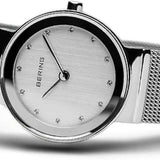 Bering Classic 26mm Stainless Steel Quartz Milanese Bracelet Watch 10126-000