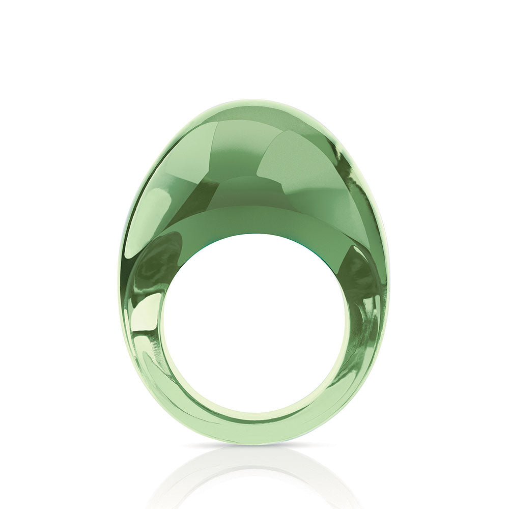 Lalique Cabochon Ring, Antinea Green