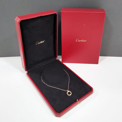 Pre-loved 18ct Cartier Trinity Necklace - Tricolour Gold & Diamond