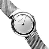 Bering Classic 26mm Stainless Steel Quartz Milanese Bracelet Watch 10126-000