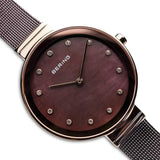 Bering Classic 34mm 2 Tone Stainless Steel Quartz Bracelet Watch 12034-265