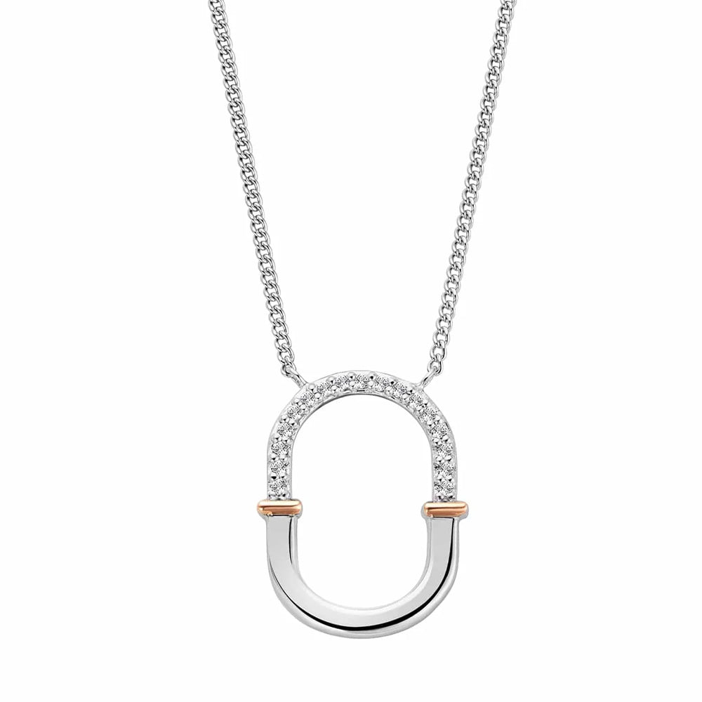 Clogau Connection Silver Necklace 3SCRL0740